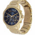 Reloj cronógrafo y conjunto de pulsera para hombre Armani Exchange AX7151SET en tono dorado