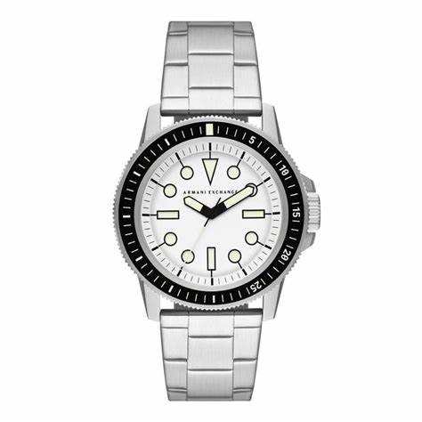 Armani Exchange AX1853 Men's Stainless Steel White Dial Quartz Watch