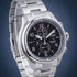 Citizen CA0810-88E Men's Eco-Drive Chronograph, Black Dial, Super Titanium Bracelet