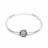 Pandora 590723CZ-20 Moments Snake Chain Bracelet with Pavé Clasp - Sterling Silver, 20 cm