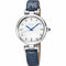 Seiko SRZ545P1 Women's Quartz Watch, White Dial, Blue Leather Strap