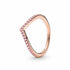 Pandora 186316C02-48 Timeless Wish Sparkling Pink Ring - Rose Gold Plated, Size 48