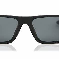 Nike Chronicle P CW4653 010 Unisex Rectangular Sunglasses – Matte Black Frame, Grey Polarized Lenses