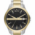 Reloj para hombre Armani Exchange AX2453 - Pulsera de acero inoxidable bicolor, esfera negra