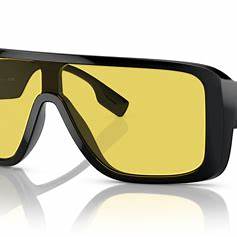 Burberry BE4401U 3001/85 Gafas de sol unisex - Montura negra, cristales amarillos