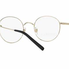 Dolce & Gabbana DG 1290 1305 50 Men's Eyeglasses - Matte Black and Pale Gold Metal Frame