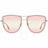 Occhiali da sole Tom Ford FT0759 28Z - Montatura in oro rosa lucido, lenti rosa sfumate