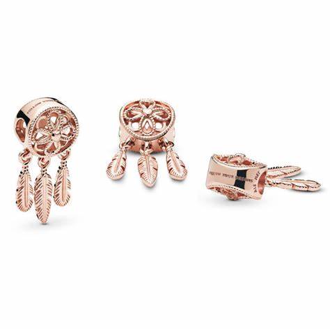 Pandora 787200C00 Spiritual Dreamcatcher Charm - 14k Rose Gold-Plated