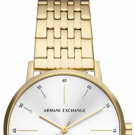 Reloj de acero inoxidable en tono dorado para mujer Armani Exchange AX5579