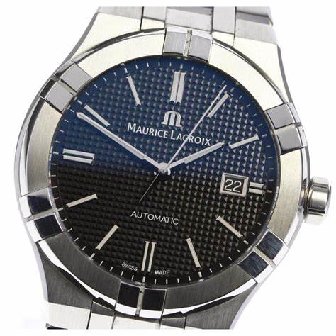 Maurice Lacroix AI6008-SS002-331-1 Men's Aikon Automatic 42mm Watch, Anthracite Dial, Stainless Steel Bracelet