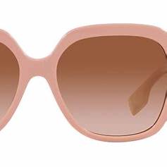 Burberry Joni BE4389 4061/13 Women's Sunglasses - Pink Frame, Brown Gradient Lenses