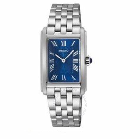 Orologio al quarzo Seiko SWR085P1 da donna, quadrante blu, bracciale in acciaio inossidabile