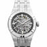 Maurice Lacroix AI6007-SS002-030-1 Men's Aikon Automatic Skeleton 39mm Watch, Skeleton Dial, Stainless Steel Bracelet