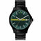 Reloj para hombre Armani Exchange AX2450 - Pulsera de acero inoxidable negro, esfera verde