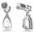 Swarovski 5661683 Mesmera Drop Earrings - Mixed Cuts, White Crystals, Rhodium-Plated