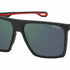 Carrera 4019/S BLX-Q3 Unisex Sunglasses - Matte Black Frame, Green Polarized Lenses