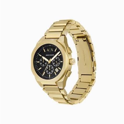 Reloj cronógrafo para hombre Armani Exchange AX4180 de acero inoxidable en tono dorado