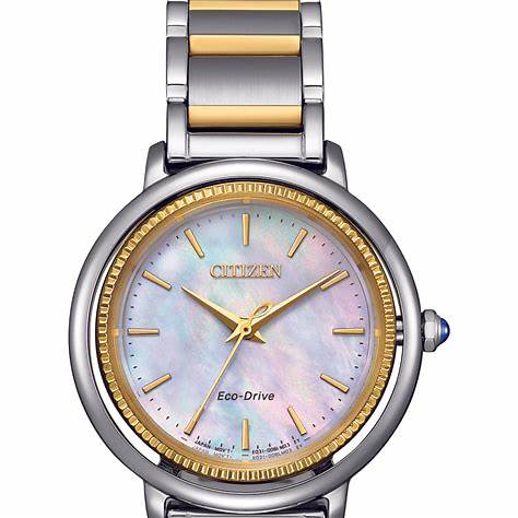 Citizen L EM1104-83D Women's Eco-Drive Watch - 31mm Mother of Pearl Dial, Two-Tone Stainless Steel Bracelet