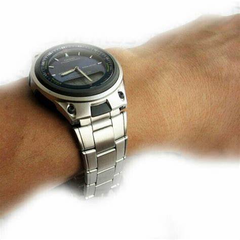 CASIO & VINTAGECasio AW - 80D - 1AVCB Men's Analog - Digital Watch, Black Dial, Stainless Steel BandWATCHESEcecile
