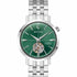 Bulova 96A318 Men's Automatic Watch - 38mm Stainless Steel Case, Gray Dial with Open Aperture, Brown Leather Strap