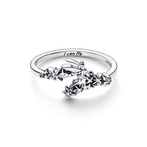 Pandora 192516C01-52 Anillo Destello Disney Campanilla - Talla 52