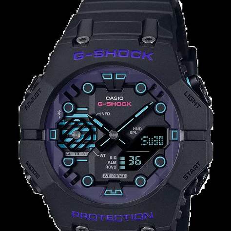 Casio G-SHOCK GA-B001CBR-1AER Herren Analog-Digitaluhr - Schwarzes Resinarmband