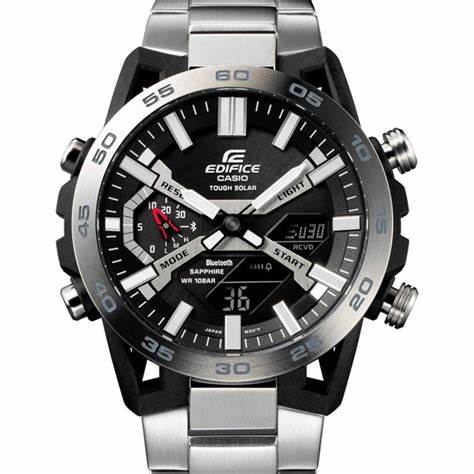 Casio Edifice ECB-2000D-1AEF Men's Solar-Powered Bluetooth Chronograph Watch