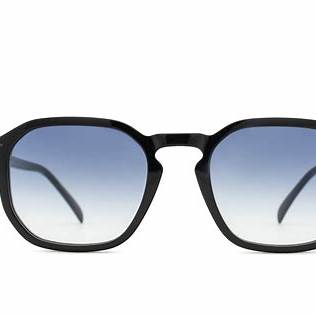 Occhiali da sole David Beckham DB 1115/S 807-08 52 - Montatura nera, lenti blu sfumate