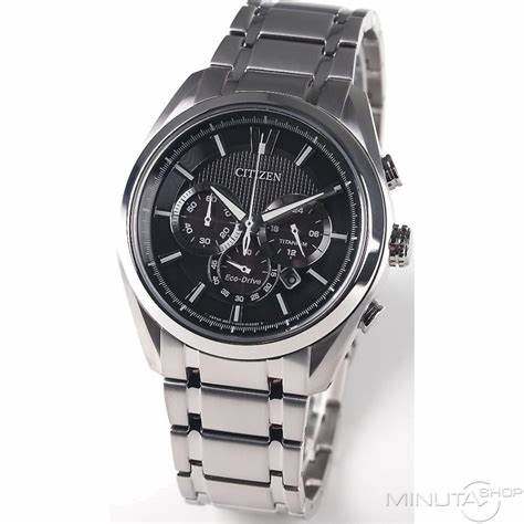 Citizen CA4010-58E Reloj Cronógrafo Hombre Eco-Drive Titanio - 43mm Esfera Negra Mod. Ca4010-58E