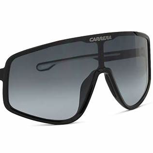 Carrera 4017/S 807-9O Unisex Sunglasses - Black Frame, Grey Gradient Lenses