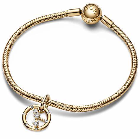 Pandora 762708C01 Charm Zodiaco del Cancro - Placcato oro 14k