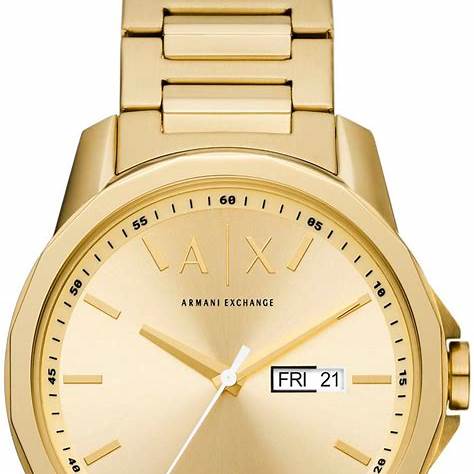 Armani Exchange AX1734 Men's Gold-Tone Stainless Steel Watch