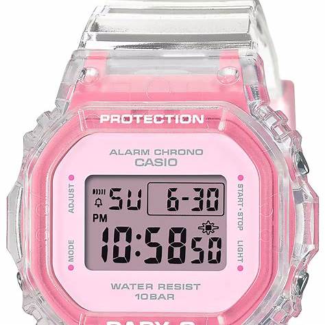 Casio BABY-G BGD-565SJ-7ER Women's Digital Watch - 38mm Translucent Resin, Shock Resistant