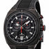 Certina ModCertina DS Eagle Chronograph GMT Reloj para hombre, esfera negra, correa de caucho