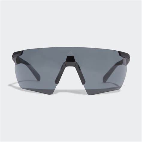 Adidas SP0062 02G Unisex Sport Sunglasses - Matte Black Frame, Brown Mirror Lenses