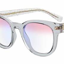 Chiara Ferragni CF 7018/BB KB7 Women's Eyeglasses - Transparent Grey Frame, Round Shape