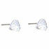 Swarovski 5619498 Millenia Trilliant Cut Stud Earrings - White Crystals, Rhodium-Plated