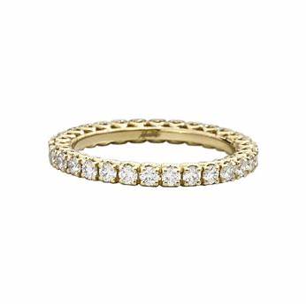 Recarlo R01GD736_G-14 Damen-Diamant-Ewigkeitsring - 18K Gelbgold, 0,80 ct