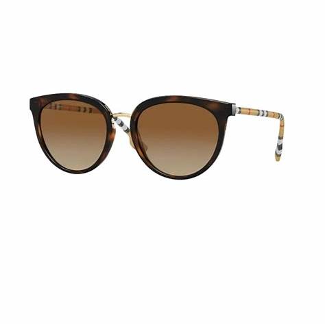 Burberry Willow BE4316 3854/T5 Women's Sunglasses - Tortoise Frame, Brown Gradient Polarized Lenses