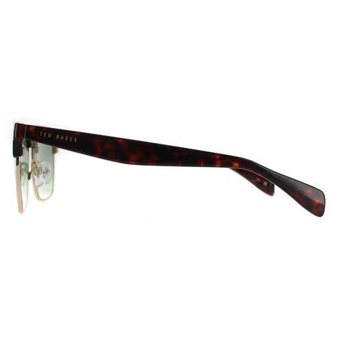 Ted Baker TB1681 54001 Herren-Sonnenbrille - Schwarzer Rahmen, Graue Verlaufsgläser