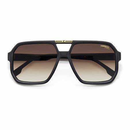 Carrera Victory C 01/S 003/86 Unisex Sonnenbrille - Mattes schwarzes Gestell, braune Verlaufsgläser