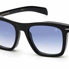 David Beckham DB 7000/S BSC/08 Sunglasses - Black Frame, Blue Lenses