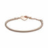 Pandora 589285C00-18 Moments Heart T-Bar Snake Chain Bracelet - 14k Rose Gold-Plated, 18cm