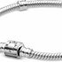 Pandora 598816C00-17 Moments Barrel Clasp Snake Chain Bracelet - Sterling Silver, 17 cm