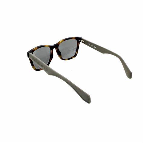 Adidas Originals OR0044 52Q Unisex Sunglasses - Dark Havana Frame, Green Mirror Lenses