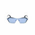 Adidas Originals OR0015 0090X Women's Sunglasses - Shiny Blue Frame, Blue Mirror Lenses