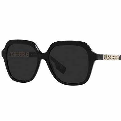 Burberry Joni BE4389 3001/87 Women's Sunglasses - Black Frame, Dark Grey Lenses