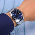 Tissot Gentleman Powermatic 80 Silicium T127.407.11.041.00 Men's Automatic Watch, Blue Dial, Stainless Steel Bracelet