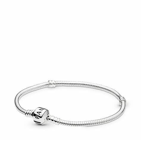 Pandora 590702HV-19 Moments Snake Chain Bracelet - Sterling Silver, 19 cm