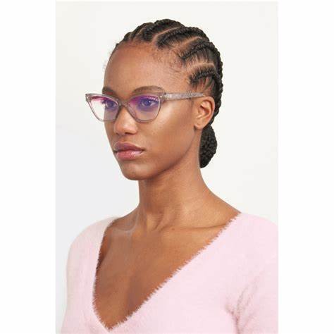 Chiara Ferragni CF 7019/BB KB7 Women's Blue-Light Blocking Glasses - Transparent Grey Frame